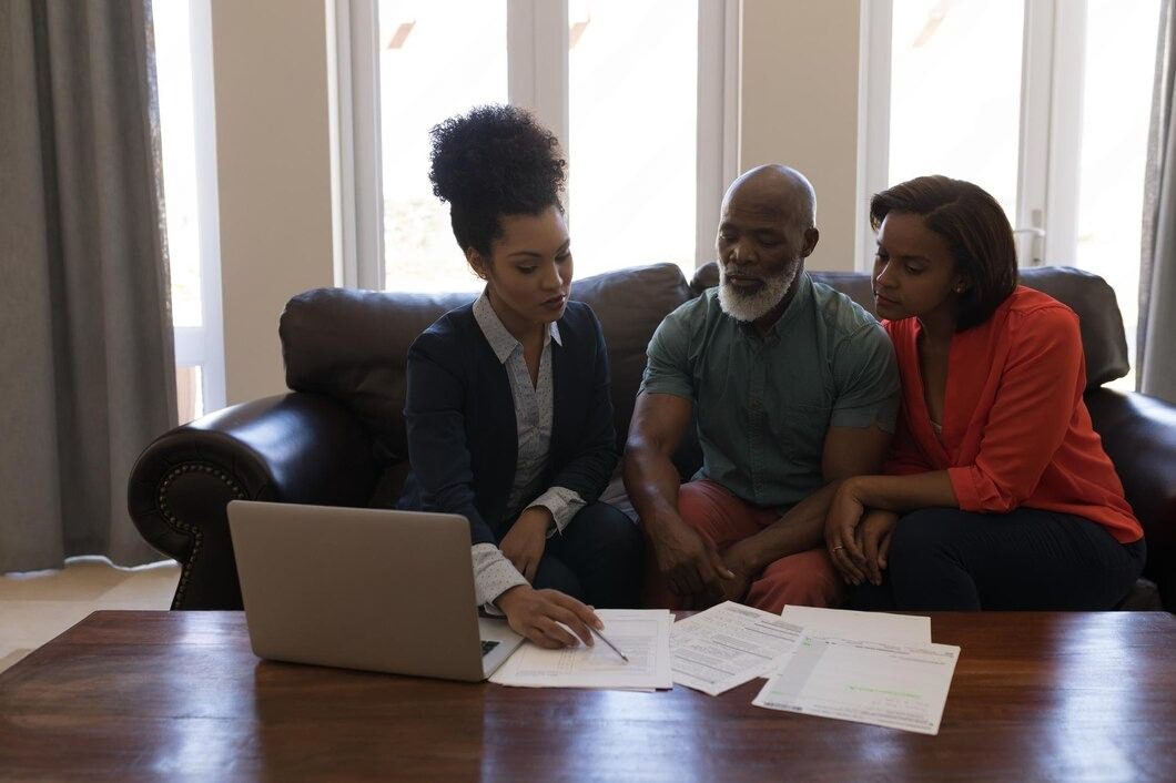 African American Family Discussing about Financial Planning with Certified Planner in Atlanta
