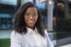 Successful african american business woman